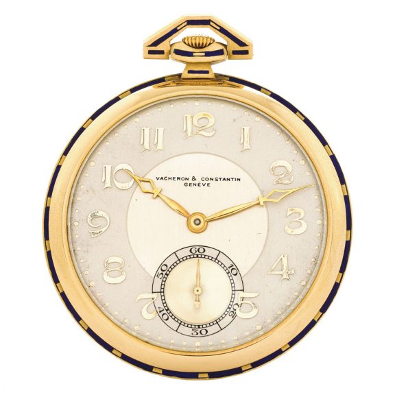 Swiss gold and enamel keyless lever dress watch Circa 1920