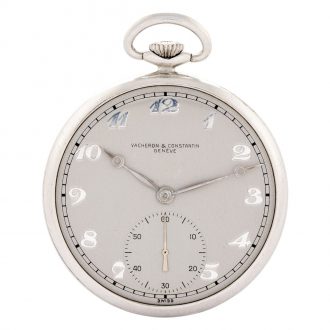 Lightweight Swiss open faced keyless lever watch Circa 1950