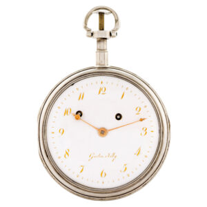 French two-train quarter striking and repeating coach watch Circa 1820