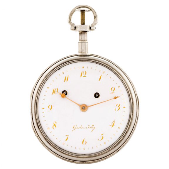 French two-train quarter striking and repeating coach watch Circa 1820
