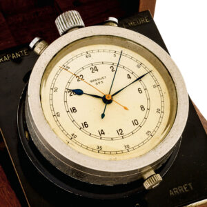 Swiss centre seconds lever split-seconds chronograph Circa 1945