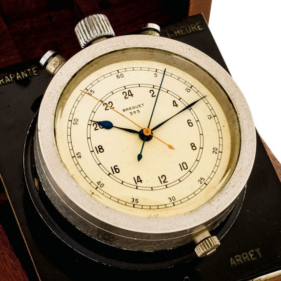 Swiss centre seconds lever split-seconds chronograph Circa 1945