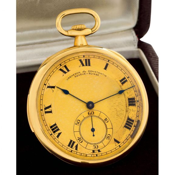 Thin Swiss 18 carat gold repeating keyless lever watch Circa 1920