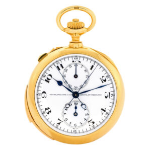 Swiss 18 carat gold repeating chronograph with registers Circa 1905