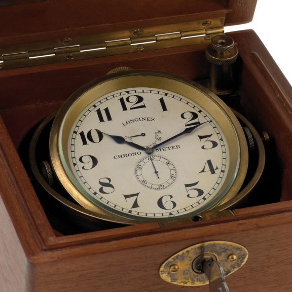 Swiss 36-hour going power reserve lever chronometer Circa 1945