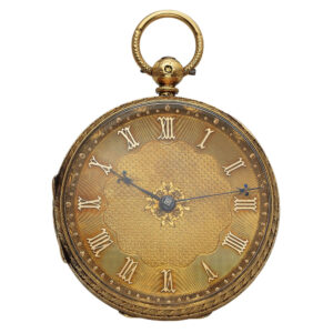 Swiss 18 carat gold open faced verge dress watch Circa 1820