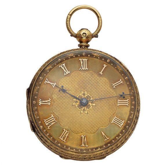 Swiss 18 carat gold open faced verge dress watch Circa 1820