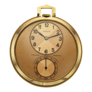 Swiss 18 carat gold open faced keyless lever dress watch Circa 1935