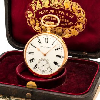 Swiss 18 carat gold open faced keyless lever watch Circa 1907