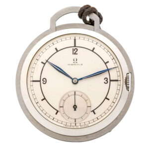 Swiss stainless steel lever watch with sector dial Circa 1935