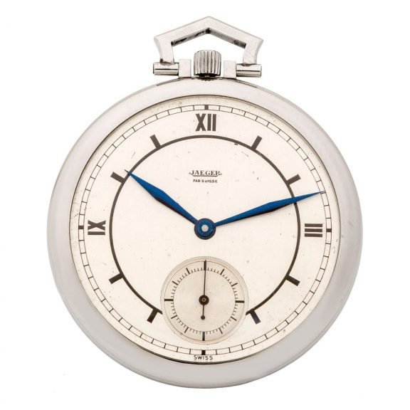 Swiss stainless steel lever watch with sector dial Circa 1935