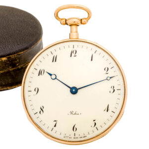Fine French 18 carat gold repeating cylinder watch Circa 1810
