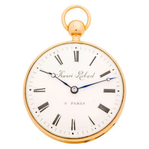 French 18K gold quarter repeating lever watch Circa 1830