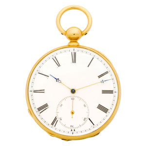 Very fine Swiss 18K gold pivot detent chronometer Circa 1860