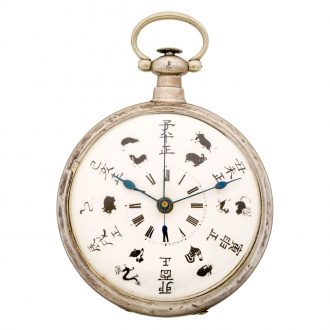 Swiss silver lever watch made for the Chinese market Circa 1875
