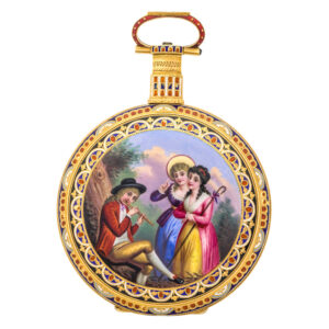 Swiss gold duplex made for the Chinese market Circa 1850