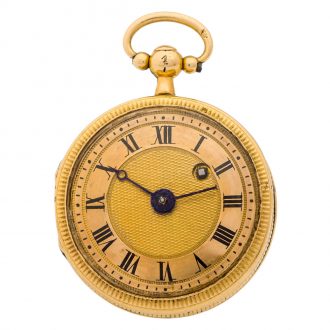 Small French 18K gold open faced lever watch Circa 1880