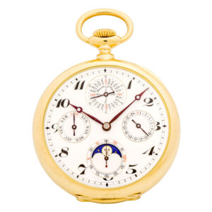 Fine Swiss 18 carat gold complicated lever watch Circa 1920