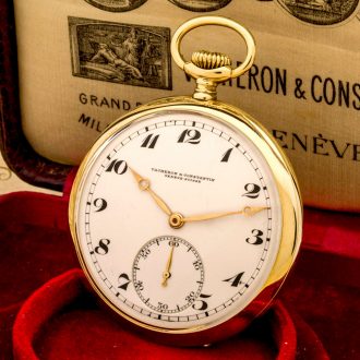 Fine Swiss 14 carat gold open faced chronometer Circa 1928