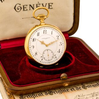 Fine Swiss 18 carat gold open faced chronometer Circa 1928