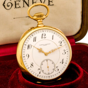 Fine Swiss 18 carat gold open faced chronometer Circa 1928