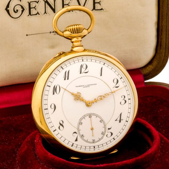 Fine Swiss 18 carat gold open faced chronometer Circa 1928