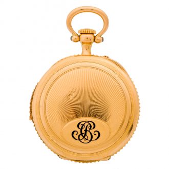 Unusual French 18K gold minute repeating ladies' watch Circa 1900