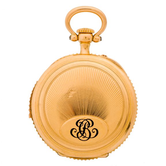 Unusual French 18K gold minute repeating ladies' watch Circa 1900 Unusual French 18K gold minute repeating ladies' watch Circa 1900