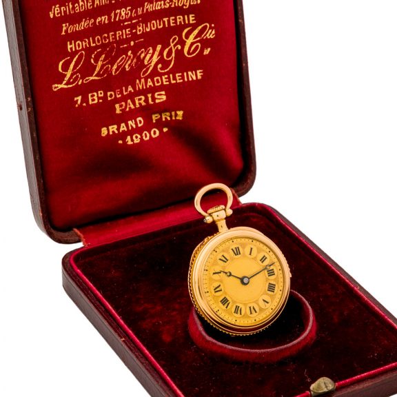Unusual French 18K gold minute repeating ladies' watch Circa 1900 Unusual French 18K gold minute repeating ladies' watch Circa 1900