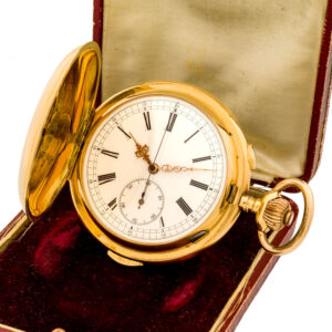 Swiss 18K gold minute repeating chronograph Circa 1890