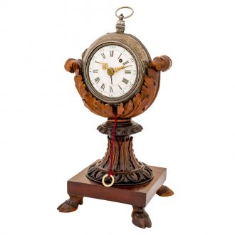 German silver half hour and hour striking coach watch Circa 1740