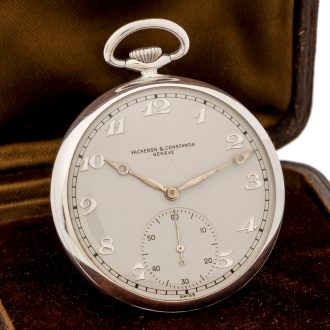 Lightweight Swiss open faced keyless lever watch Circa 1950