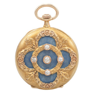 Fine Swiss 14K gold lever ladies' pocket watch Circa 1925