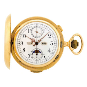 Fine Swiss 18 carat gold complicated lever watch Circa 1890