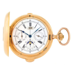 Fine Swiss 18 carat gold complicated lever watch Circa 1900