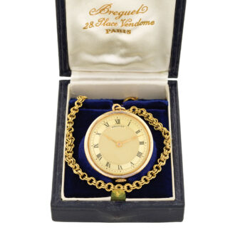 Elegant Swiss 18K gold ladies' pendant watch Circa 1970