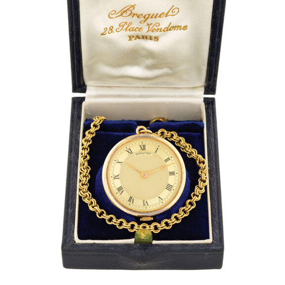 Elegant Swiss 18K gold ladies' pendant watch Circa 1970