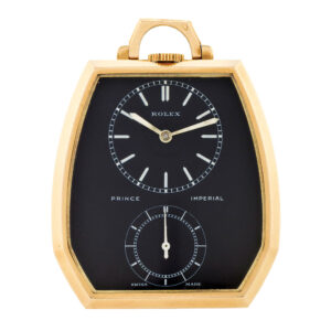 Rare Swiss 18 carat gold hexagonal Class A watch Circa 1940