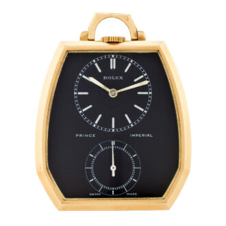 Rare Swiss 18 carat gold hexagonal Class A watch Circa 1940