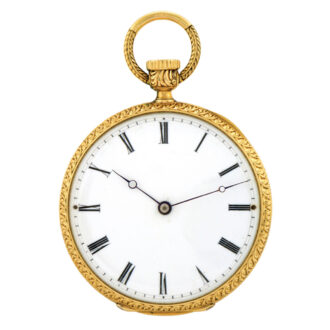 Rare Swiss gold, enamel and diamond set watch Circa 1848