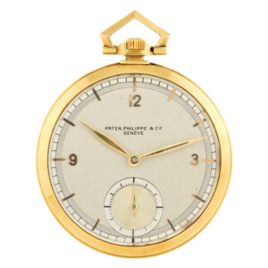 Thin Swiss 18 carat gold keyless lever dress watch Circa 1935