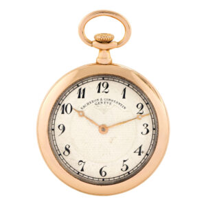 Swiss 18K gold rose gold keyless ladies' pendant watch Circa 1910