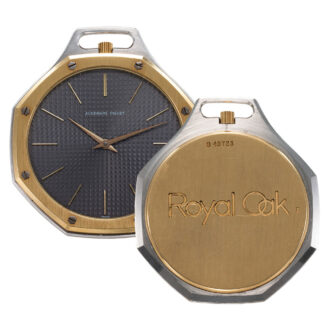 Swiss rare stainless steel and 18K gold lever watch Circa 1979