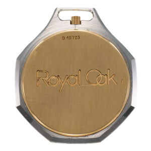 Swiss rare stainless steel and 18K gold lever watch Circa 1979