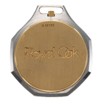 Swiss rare stainless steel and 18K gold lever watch Circa 1979