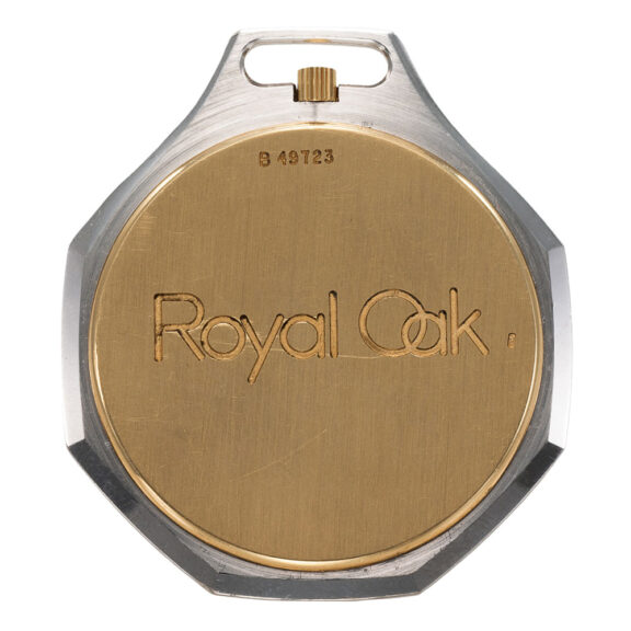 Swiss rare stainless steel and 18K gold lever watch Circa 1979