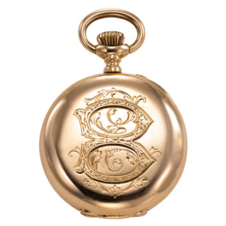 Swiss 18 carat gold open faced keyless ladies' watch Circa 1885