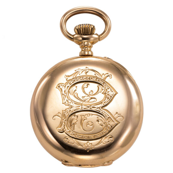 Swiss 18 carat gold open faced keyless ladies' watch Circa 1885 Swiss 18 carat gold open faced keyless ladies' watch Circa 1885