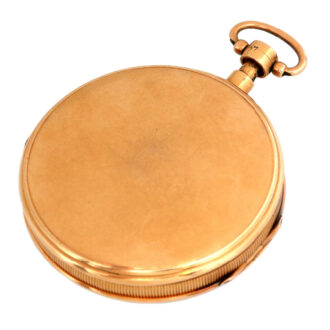 Swiss gold verge watch with date and repetition Circa 1800