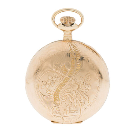 American gold full hunter lever pocket watch Circa 1900-1910